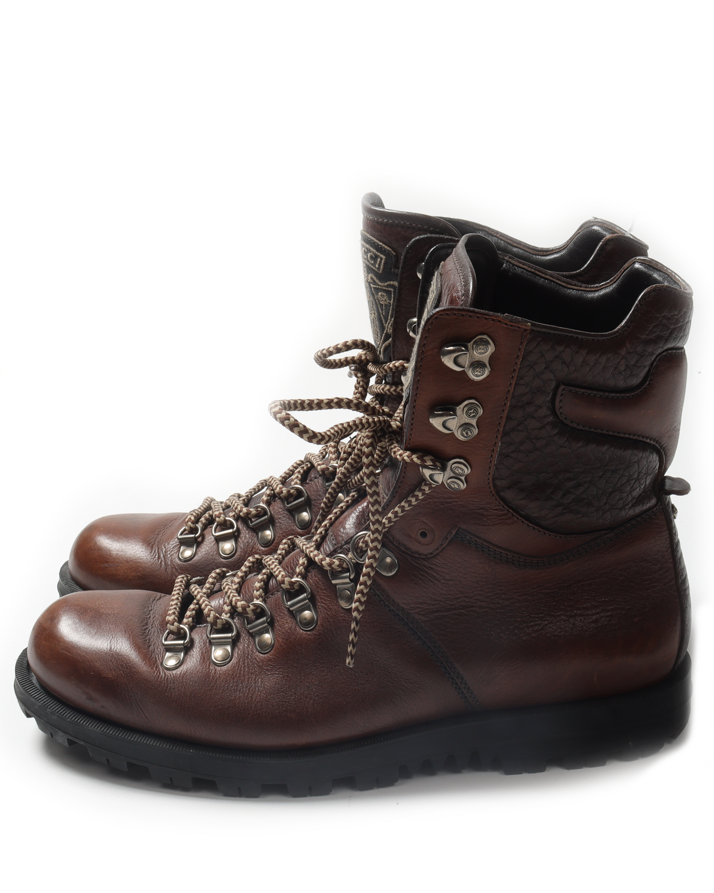 Embroidered Leather Boots