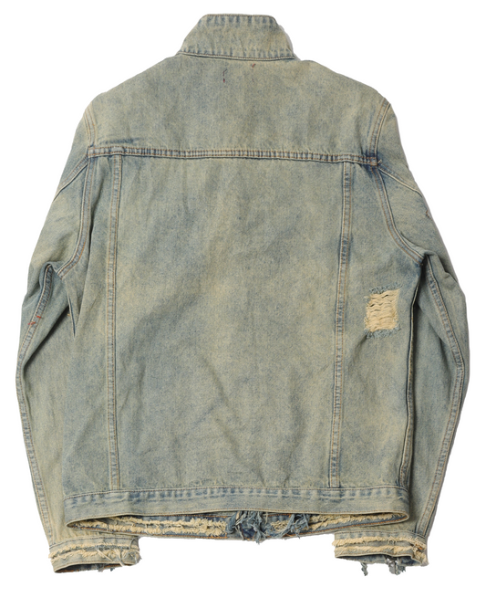 Denim Monk Jacket