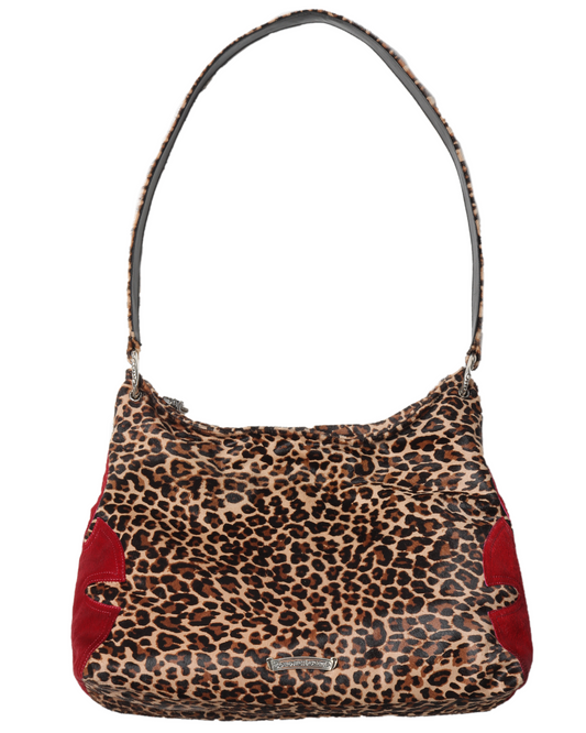 Leopard Print Cross Patch Bag