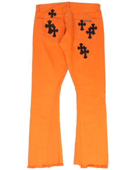 LEVI'S ART BASEL ORANGE CROSS PATCH FLARE DENIM (2018)