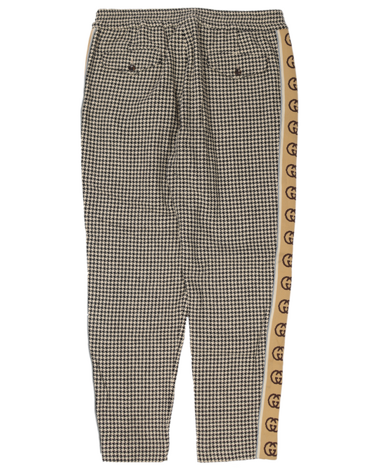 Wool "GG" Stripe Houndstooth Pants