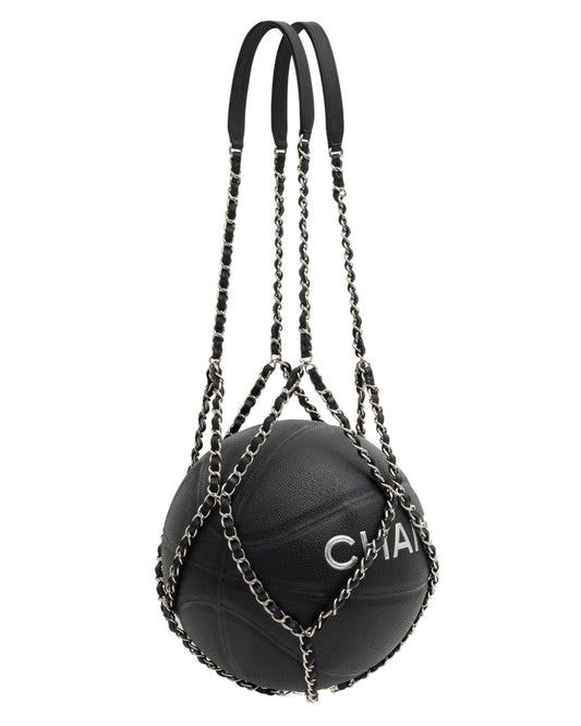 Leather "CC" Basketball & Carrying Handle