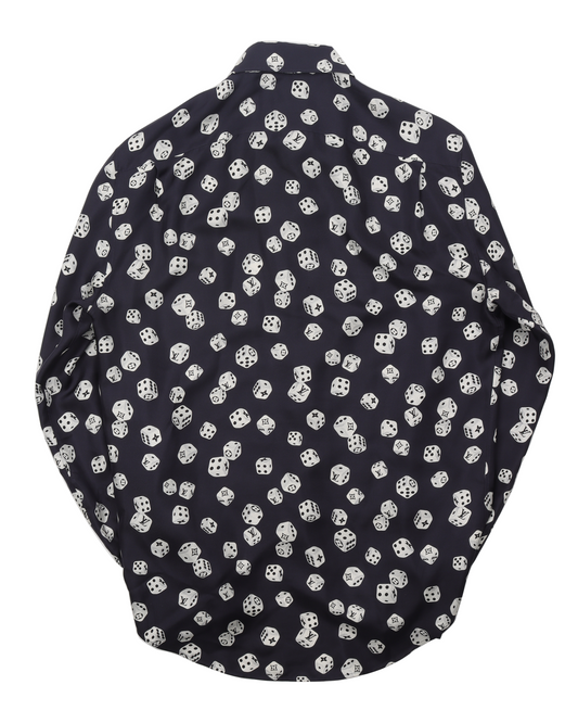 Silk Dice Print Shirt