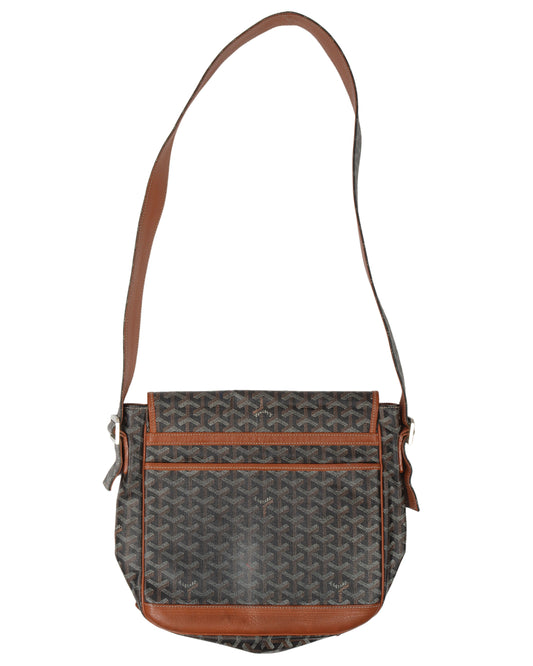 Striped Messenger Bag