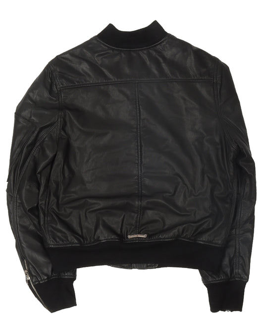 Leather Bomber Jacket