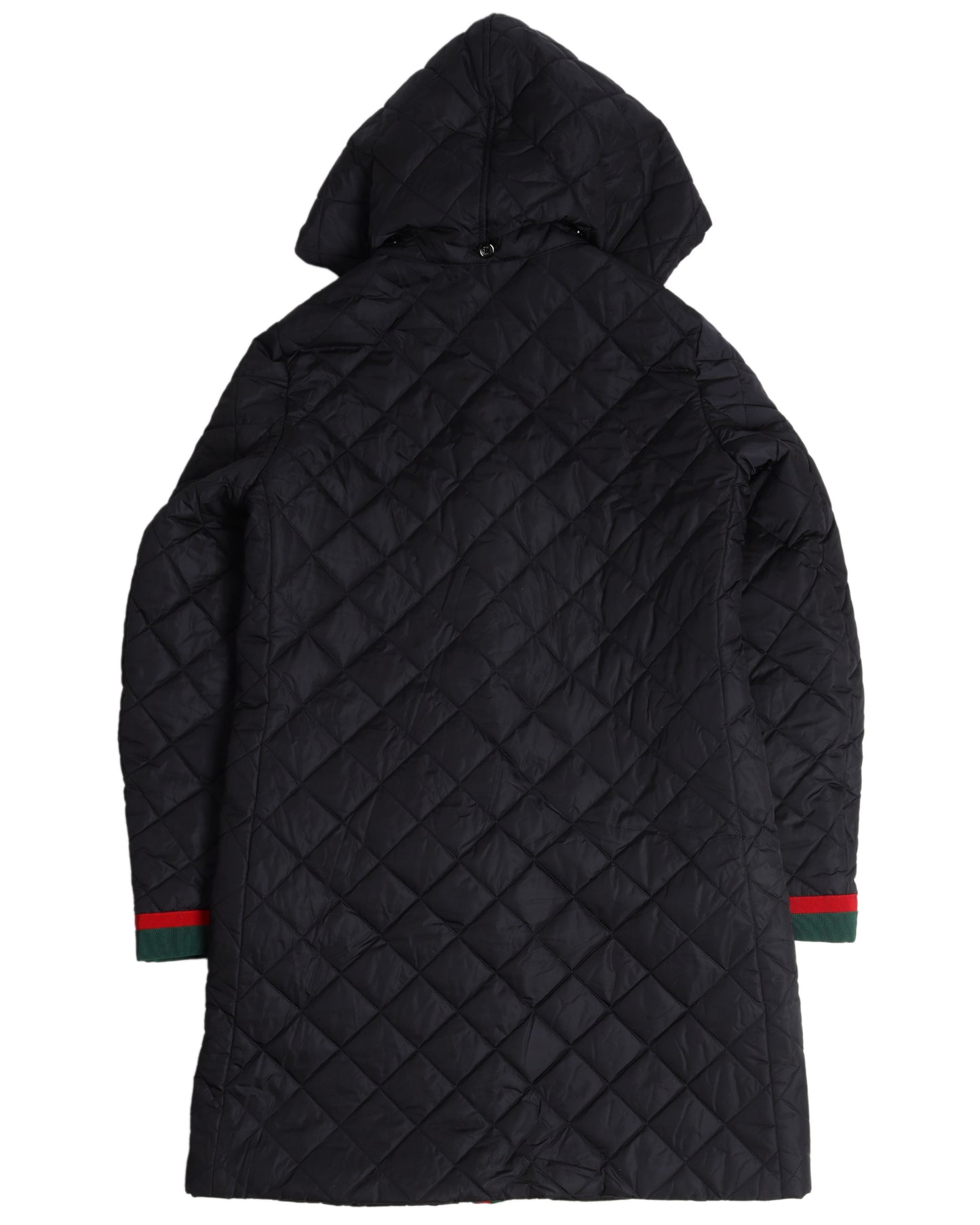 Quilted Coat With Removable Hood