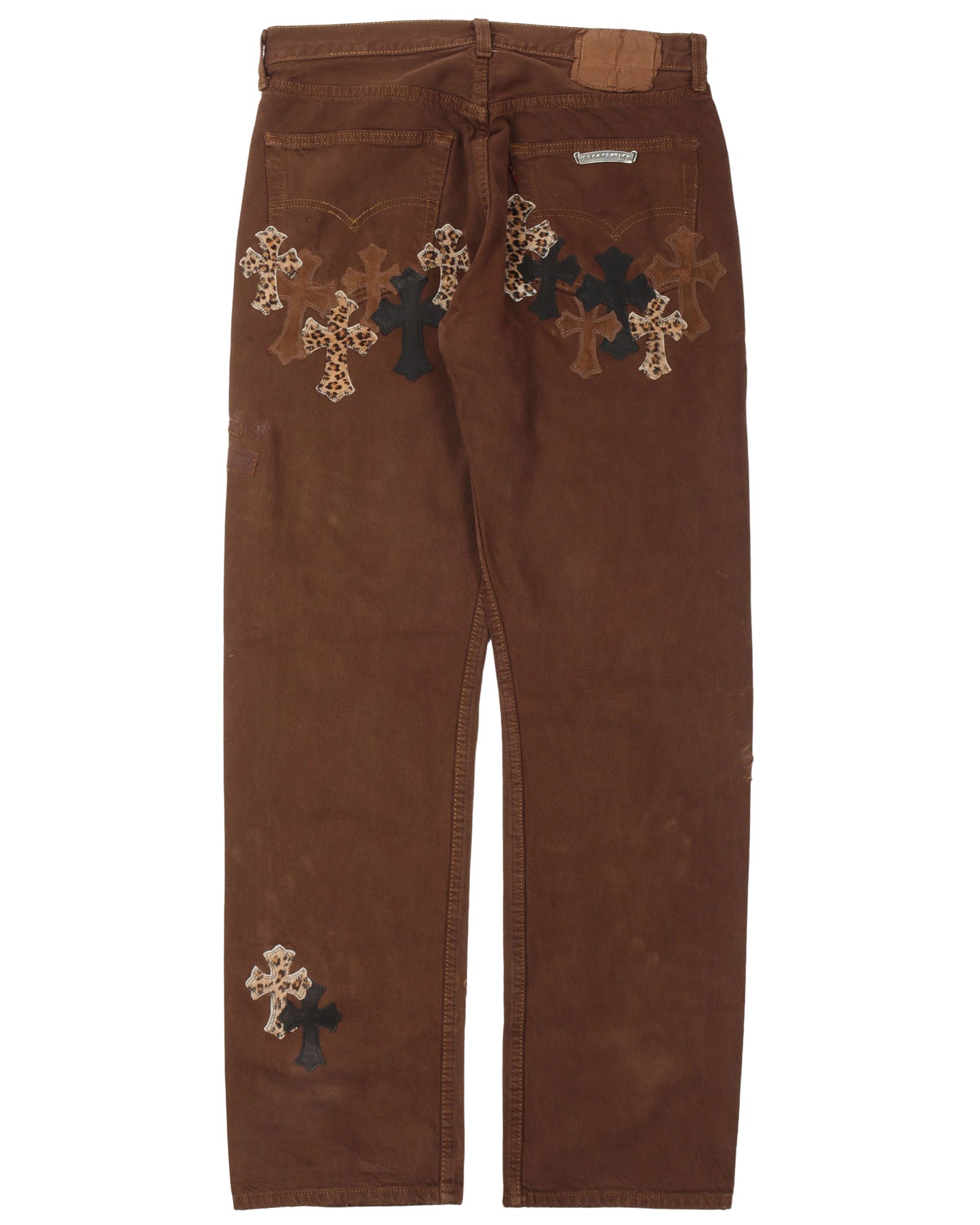 Levi's Leather Cross Dyed Jeans