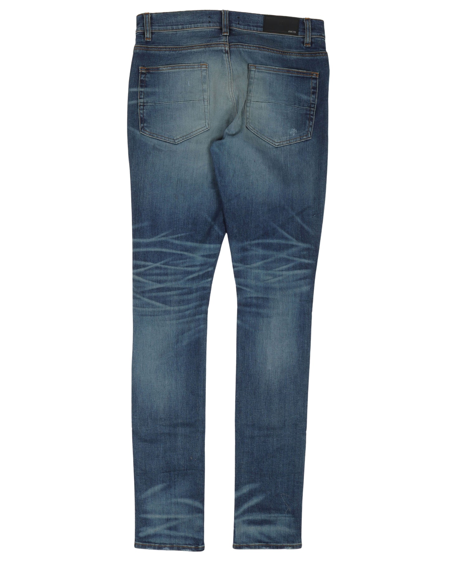 Distressed Fade Denim Jeans