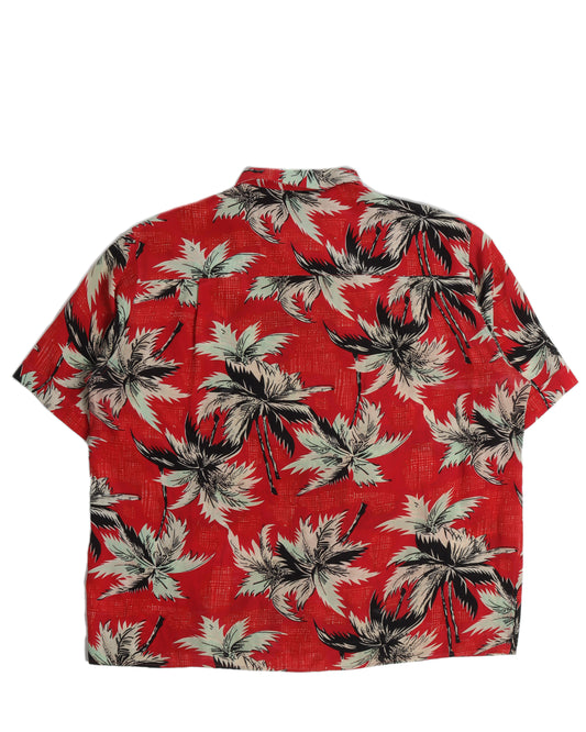 Red Floral Hawaiian T-Shirt