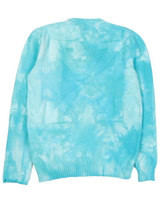 Tie-dyed Arrow Logo-Print Jumper