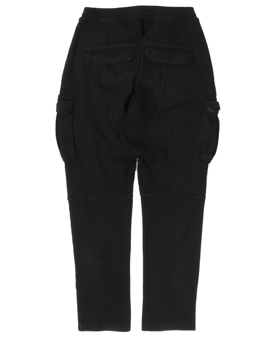 Black Cargo Sweat Pant
