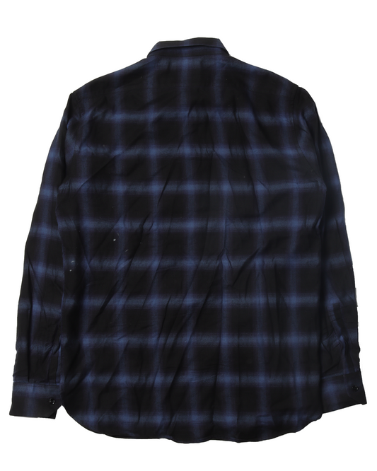 Black and Blue Plaid Shirt