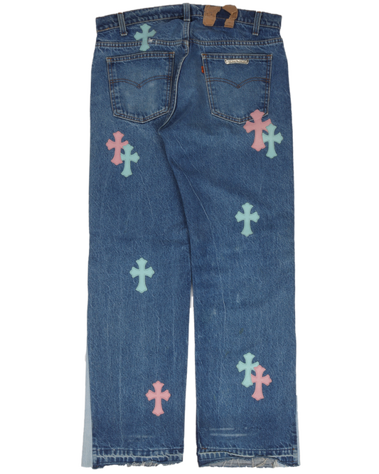 Flared Levi's Cross Patch Denim