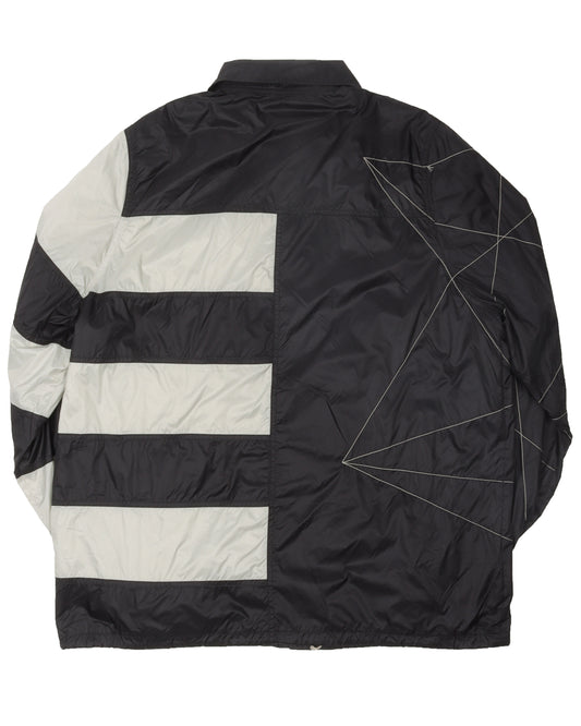 Snap Front Embroidered Coach Jacket