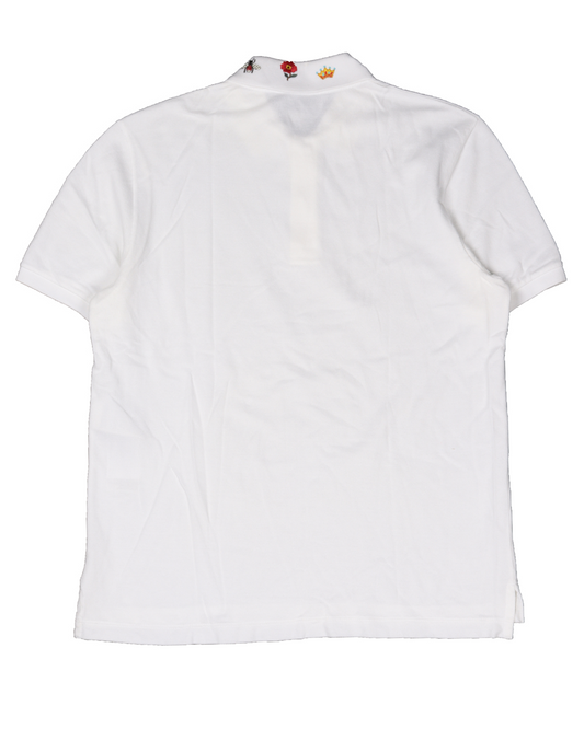Embroidered Collar Polo