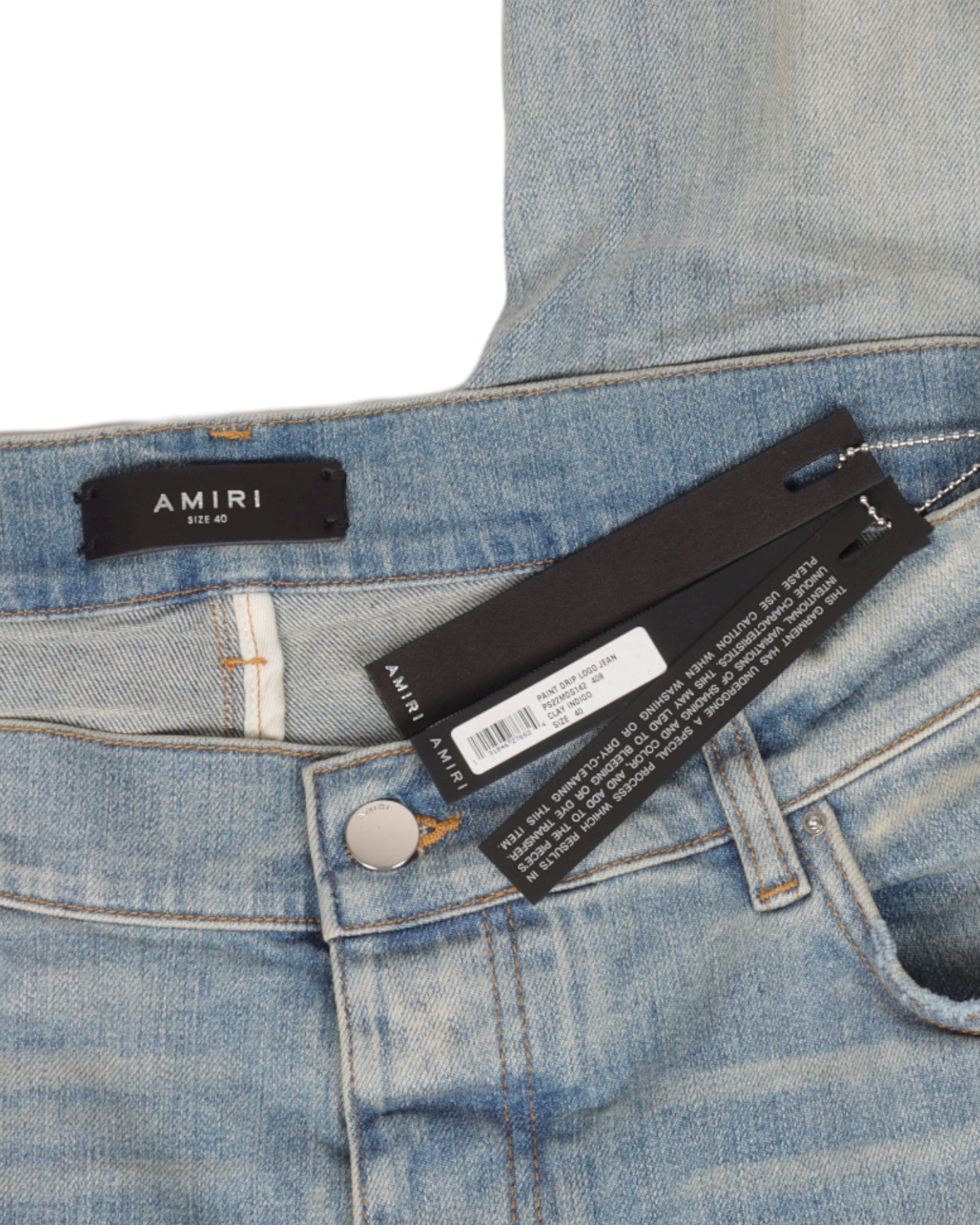Paint Drip Logo Jeans