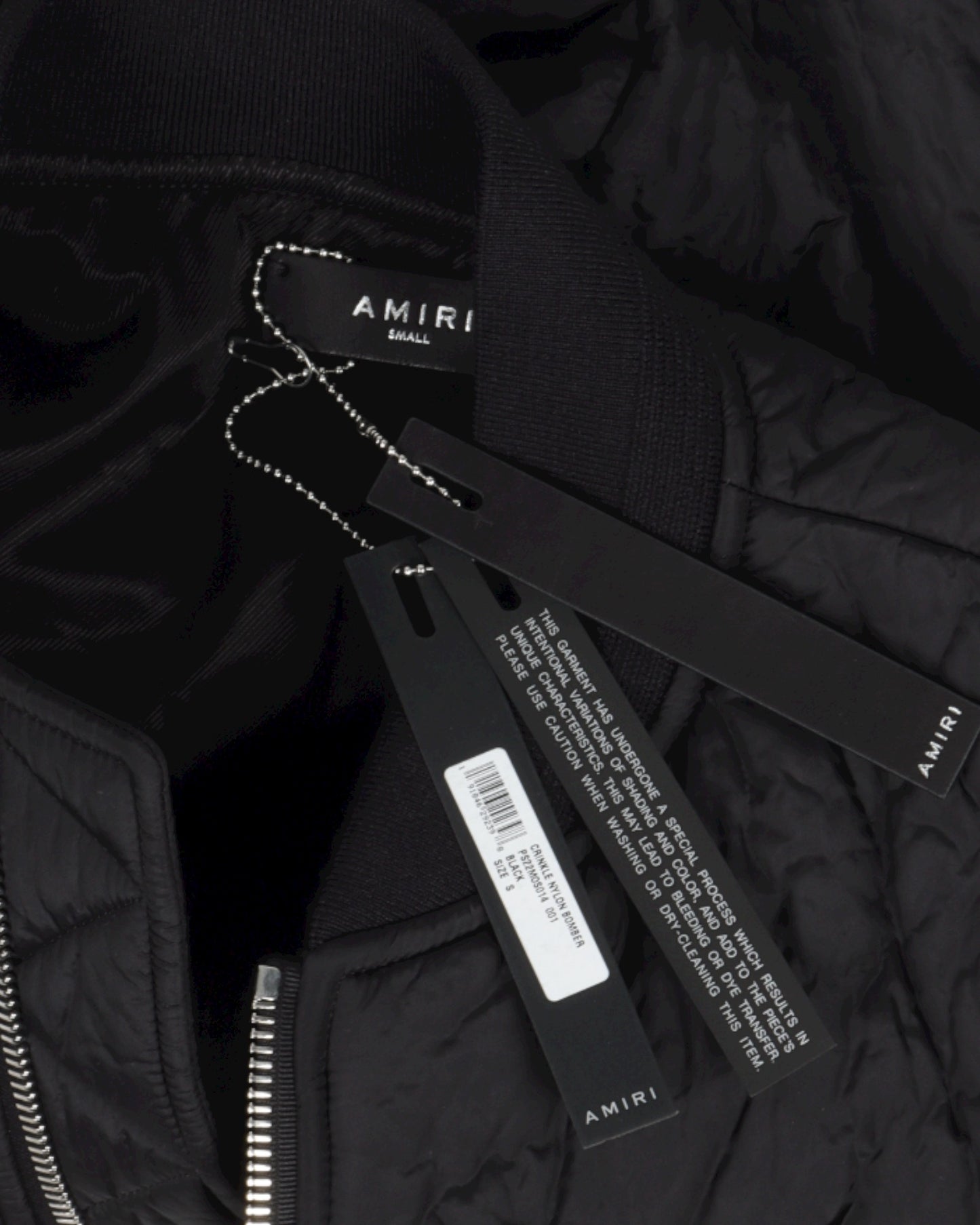 Crinkle Nylon Bomber Jacket