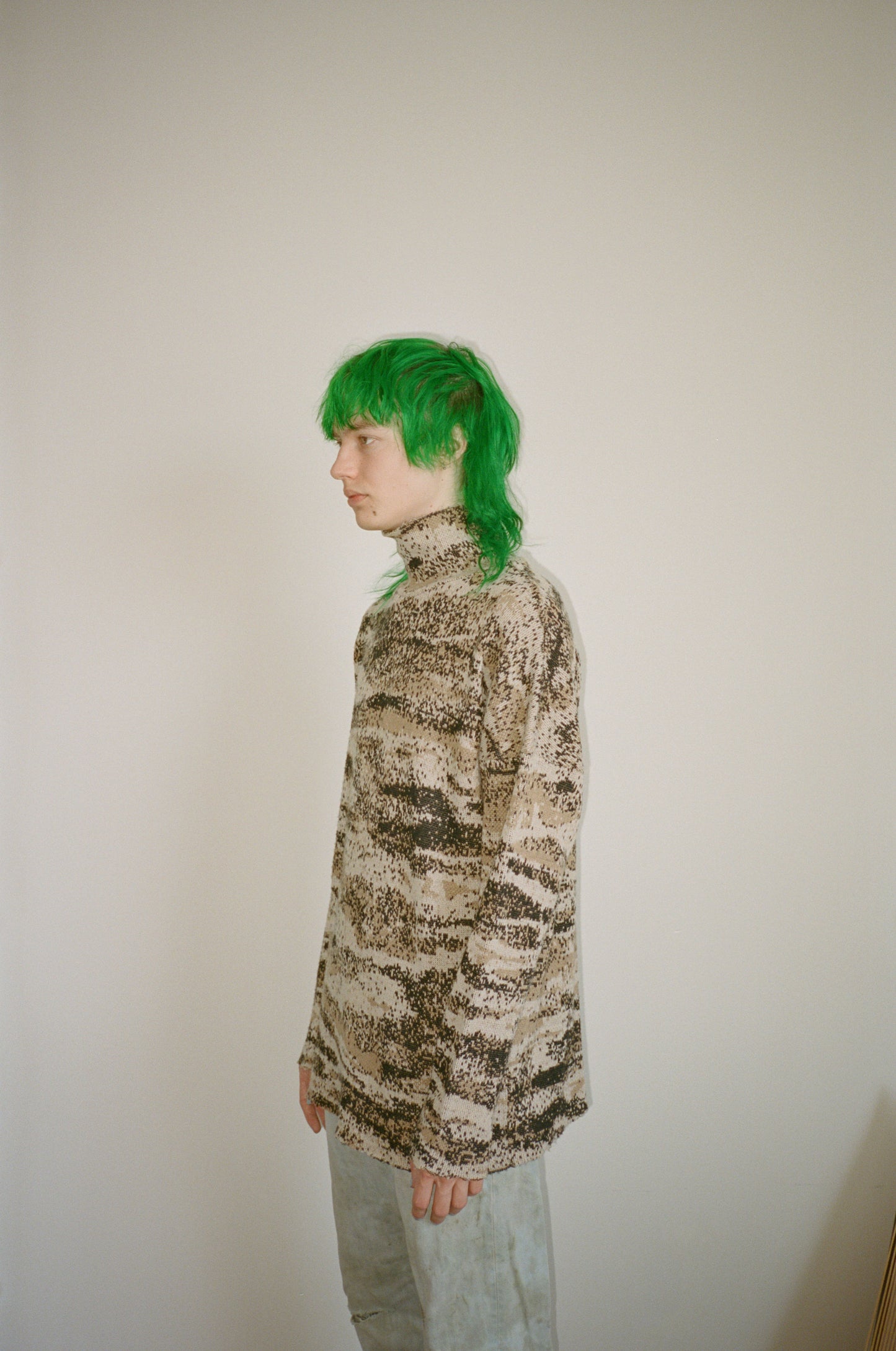 AW02 'Virginia Creeper' DigiCamo Turtleneck Sweater