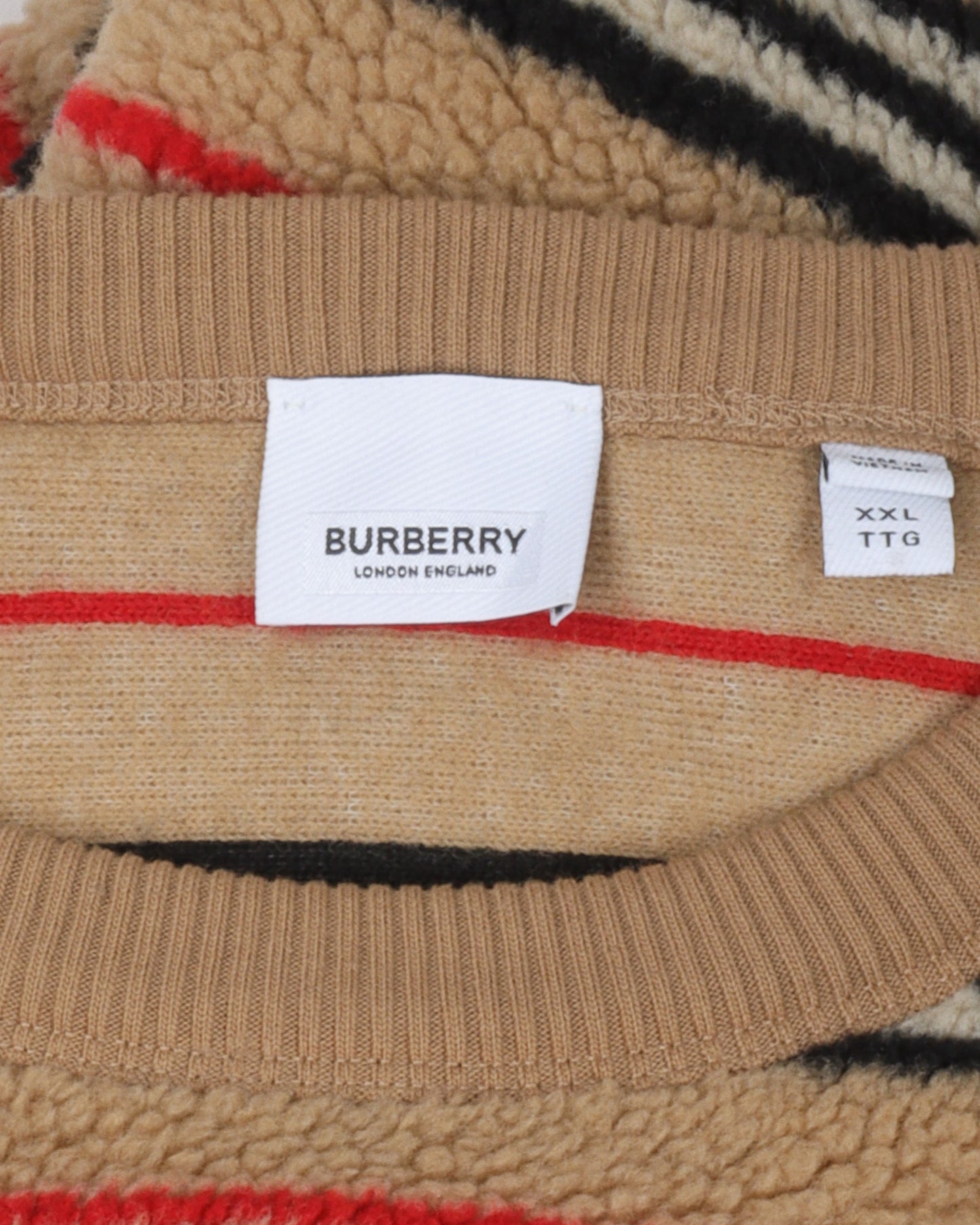 Fleece Stripped Sweater