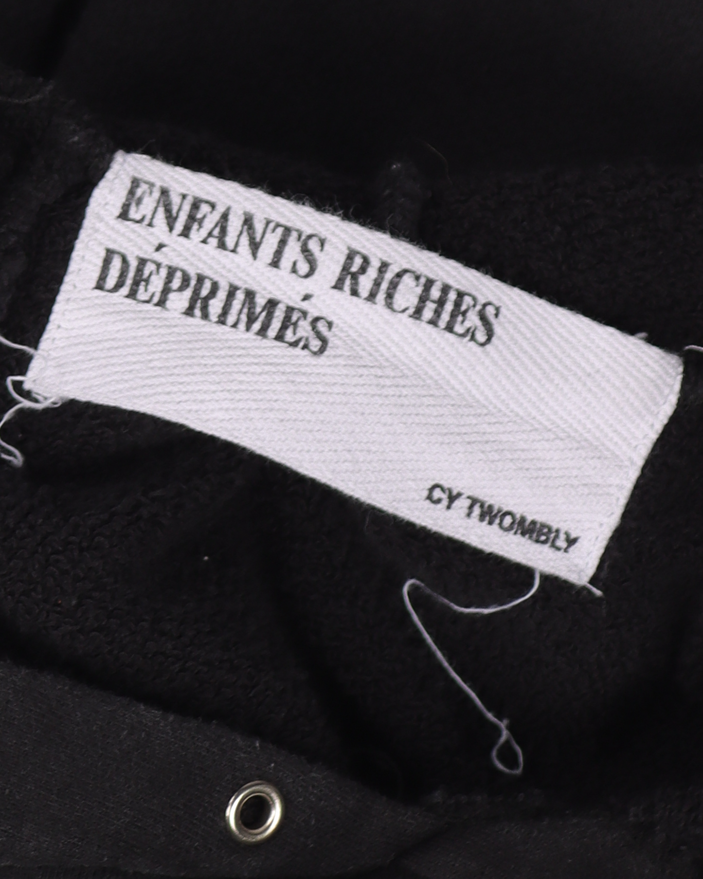 Cy Twombly Distressed Patch Hoodie