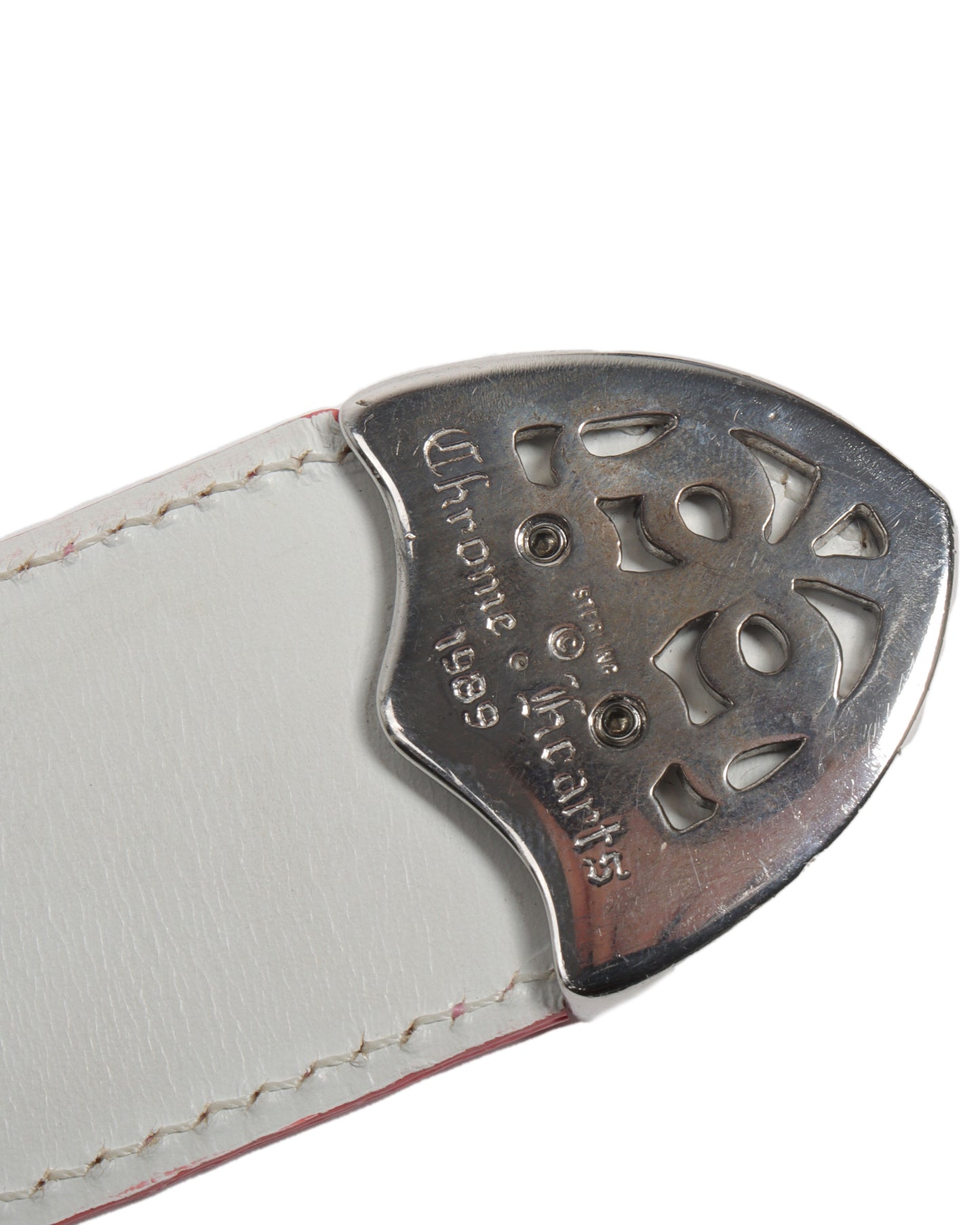Pink Leather Belt