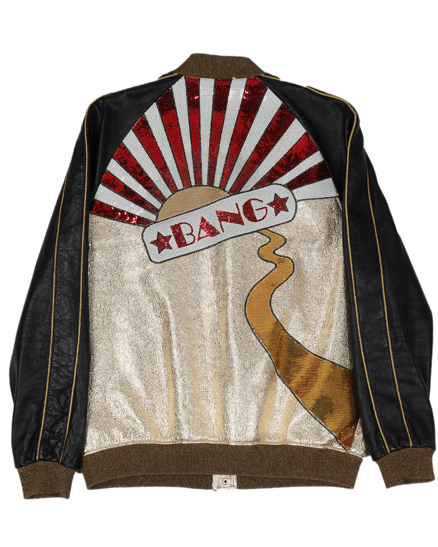 SS15 BANG Leather Bomber Jacket