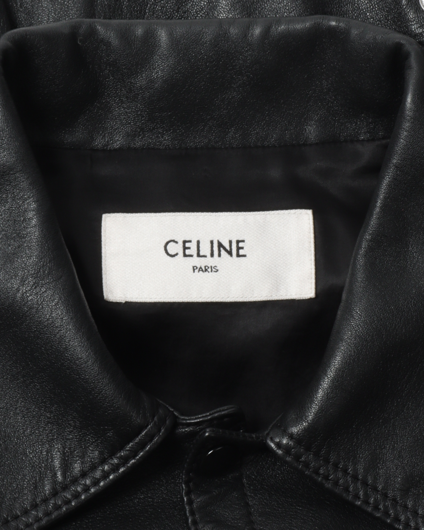 Leather Button Up Shirt