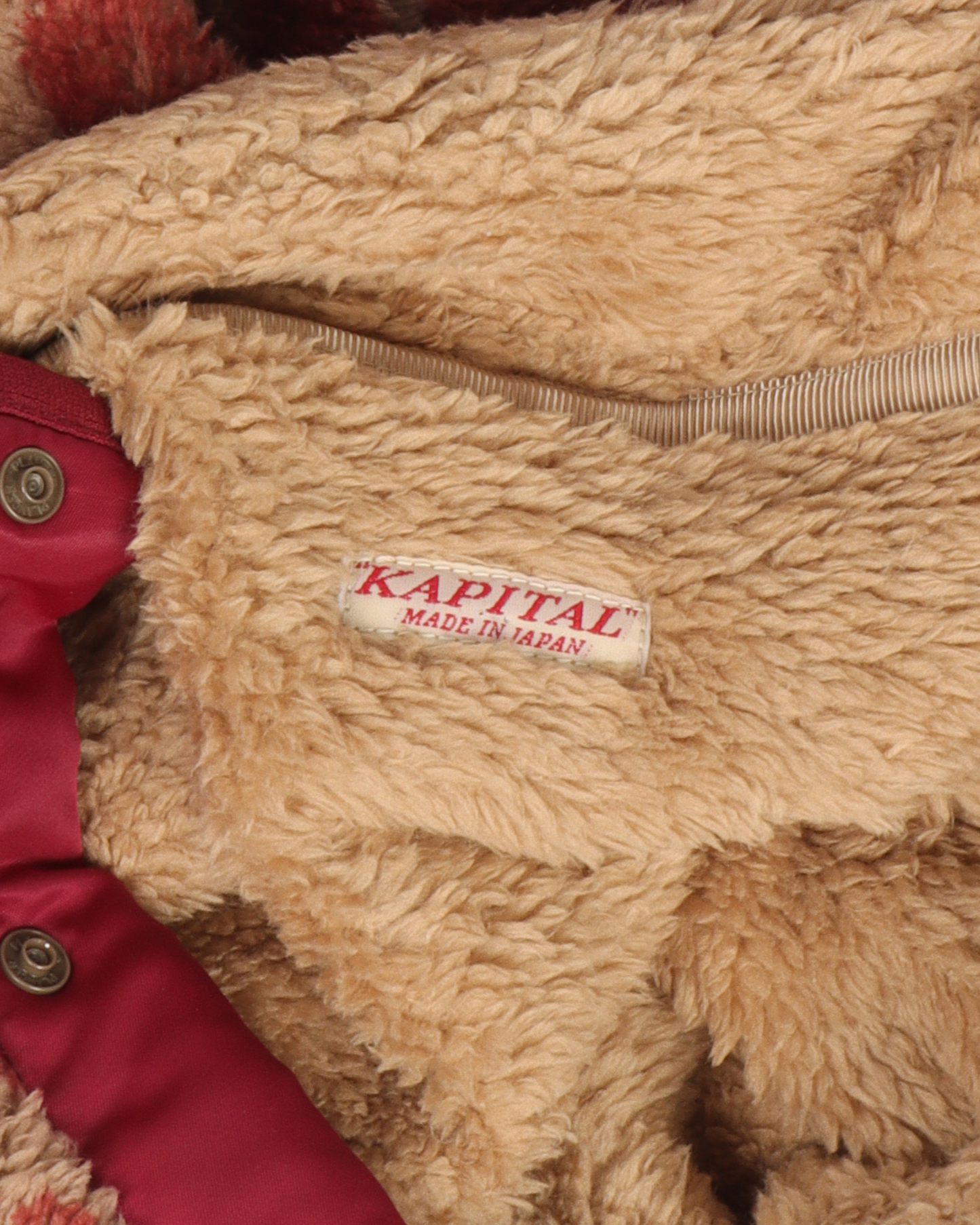 Damask Snap-Button Fleece Jacket