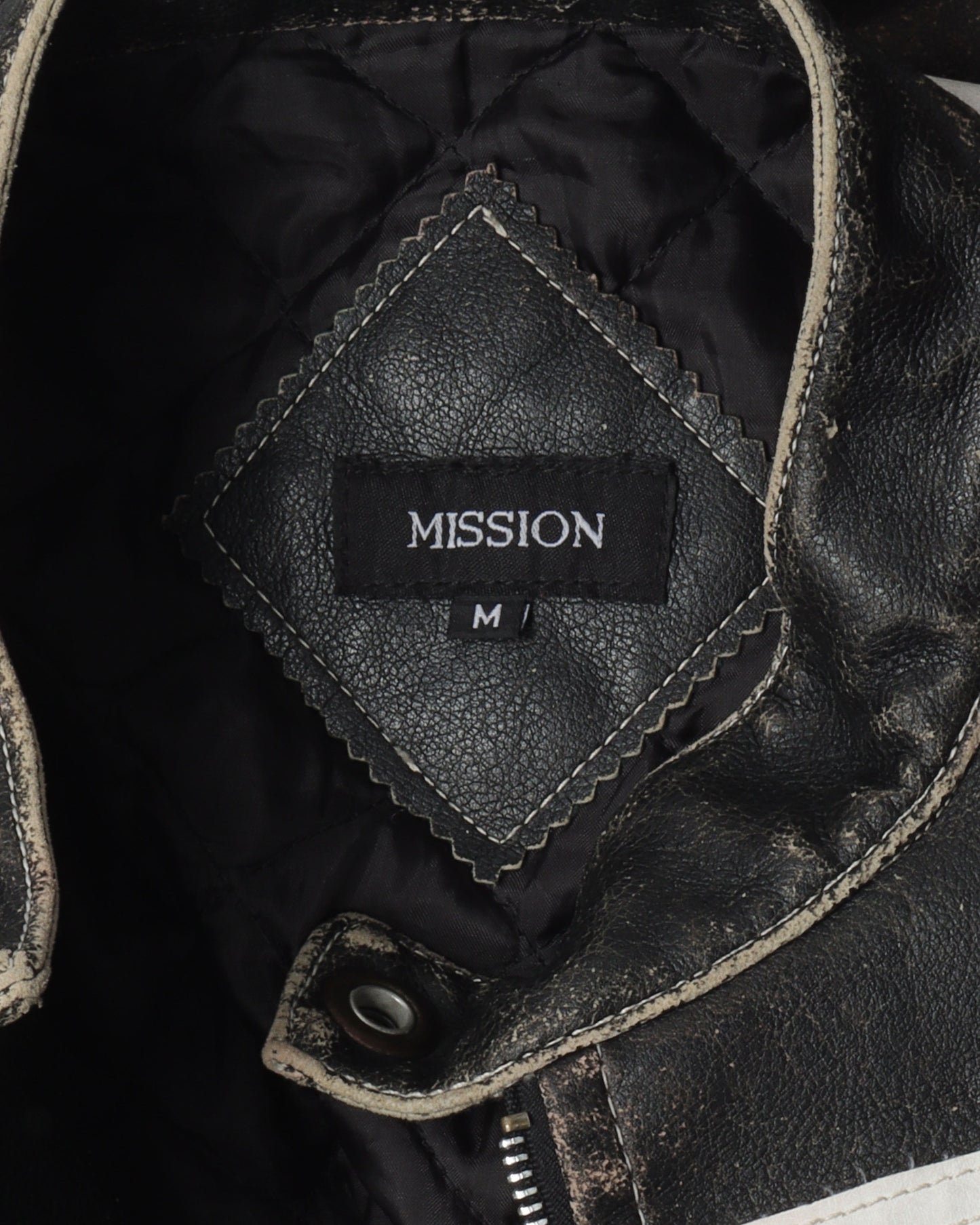 Mission Tribal Face Faux Leather Jacket