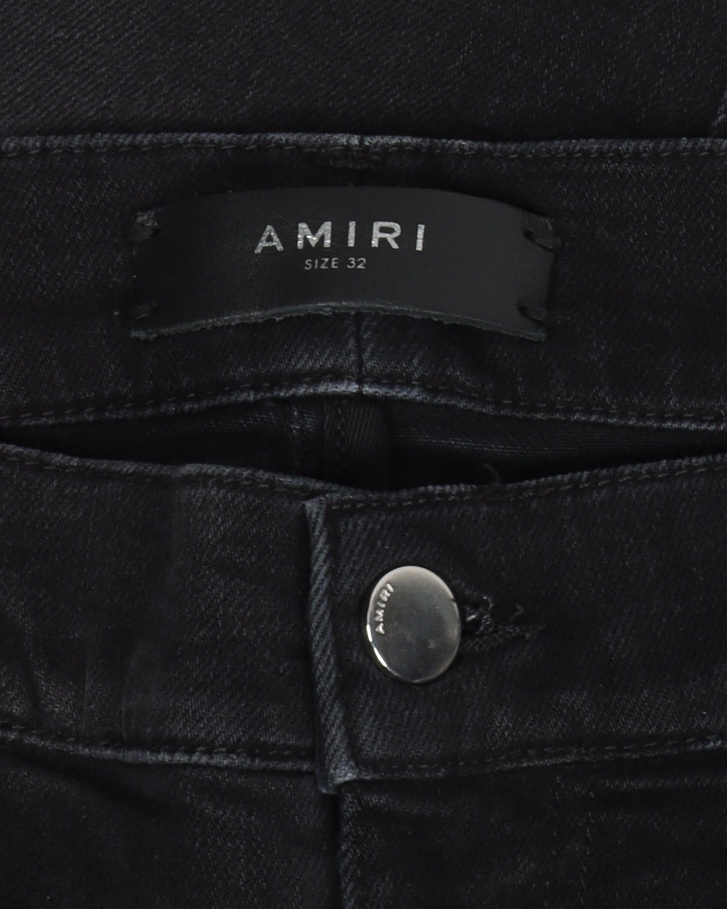 Black Distressed Denim Jeans
