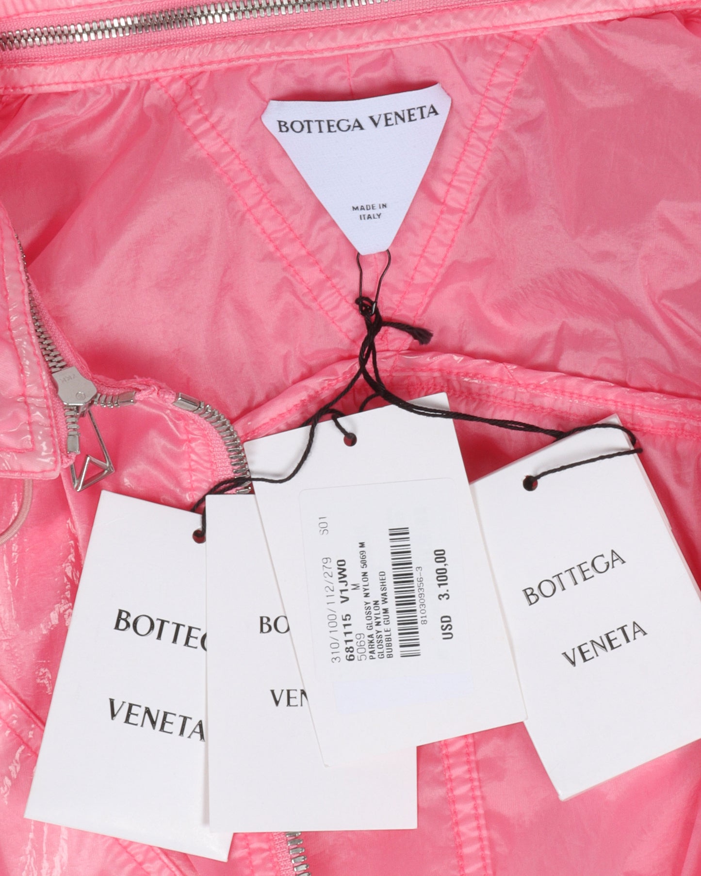 Nylon Zip-Up Raincoat