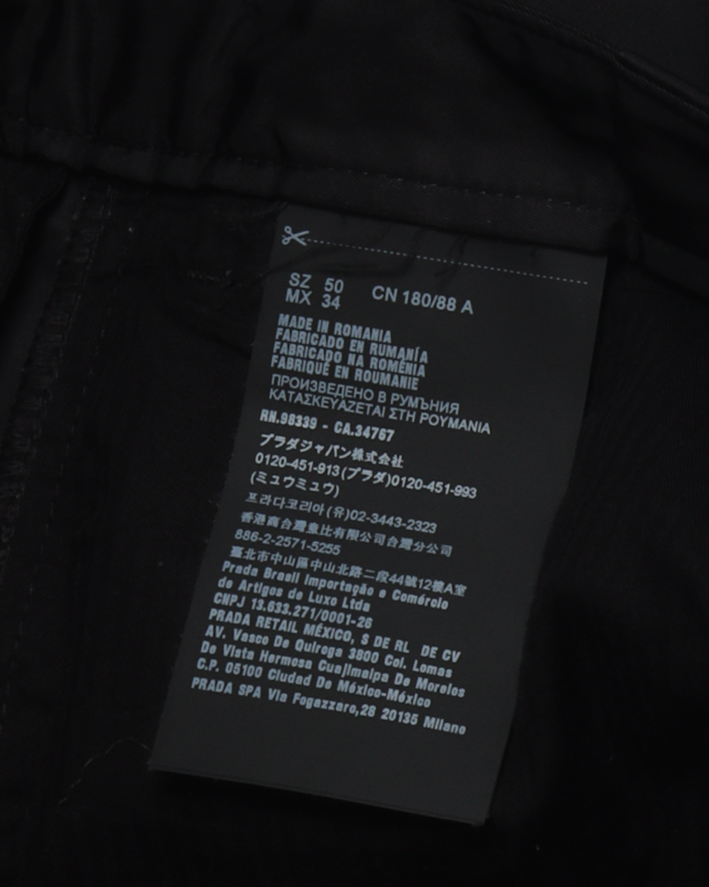 Nylon Gabardine Trousers