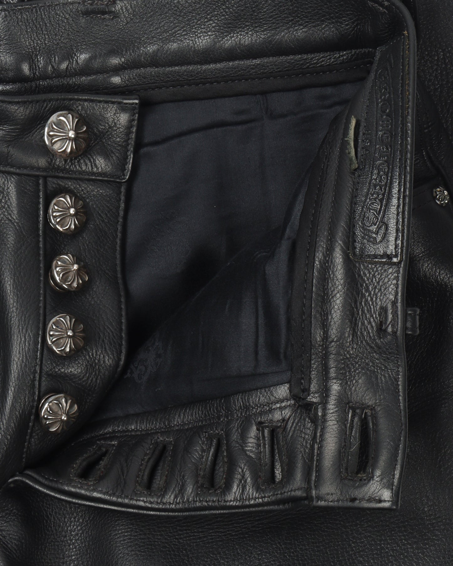 Fleur Knee Leather Pants