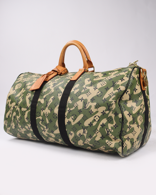 Takashi Murakami Keepall Bandouliere 55 Camouflage
