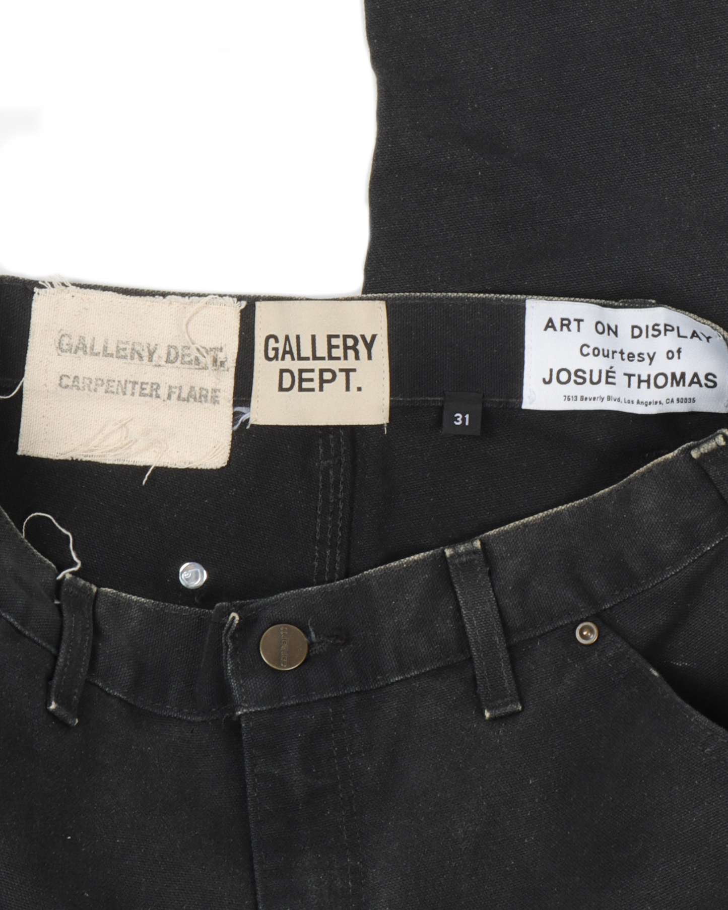 Paint Splattered Carpenter Flare Pant