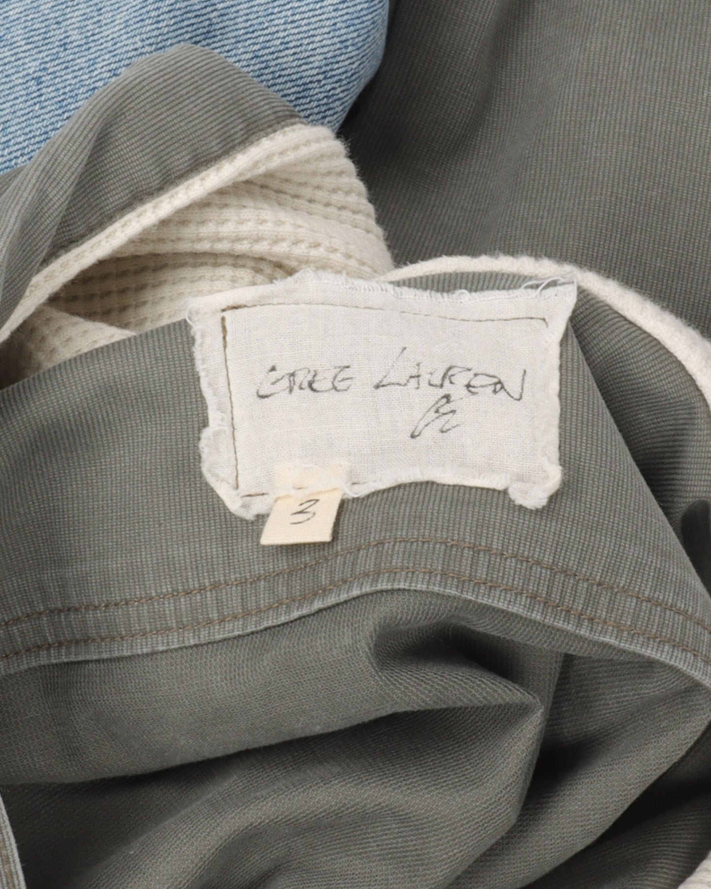 Reconstructed Denim Button Up Hoodie