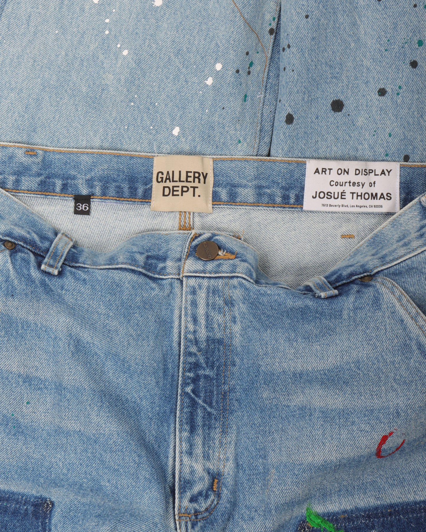 Light Wash Flare Carpenter Pants