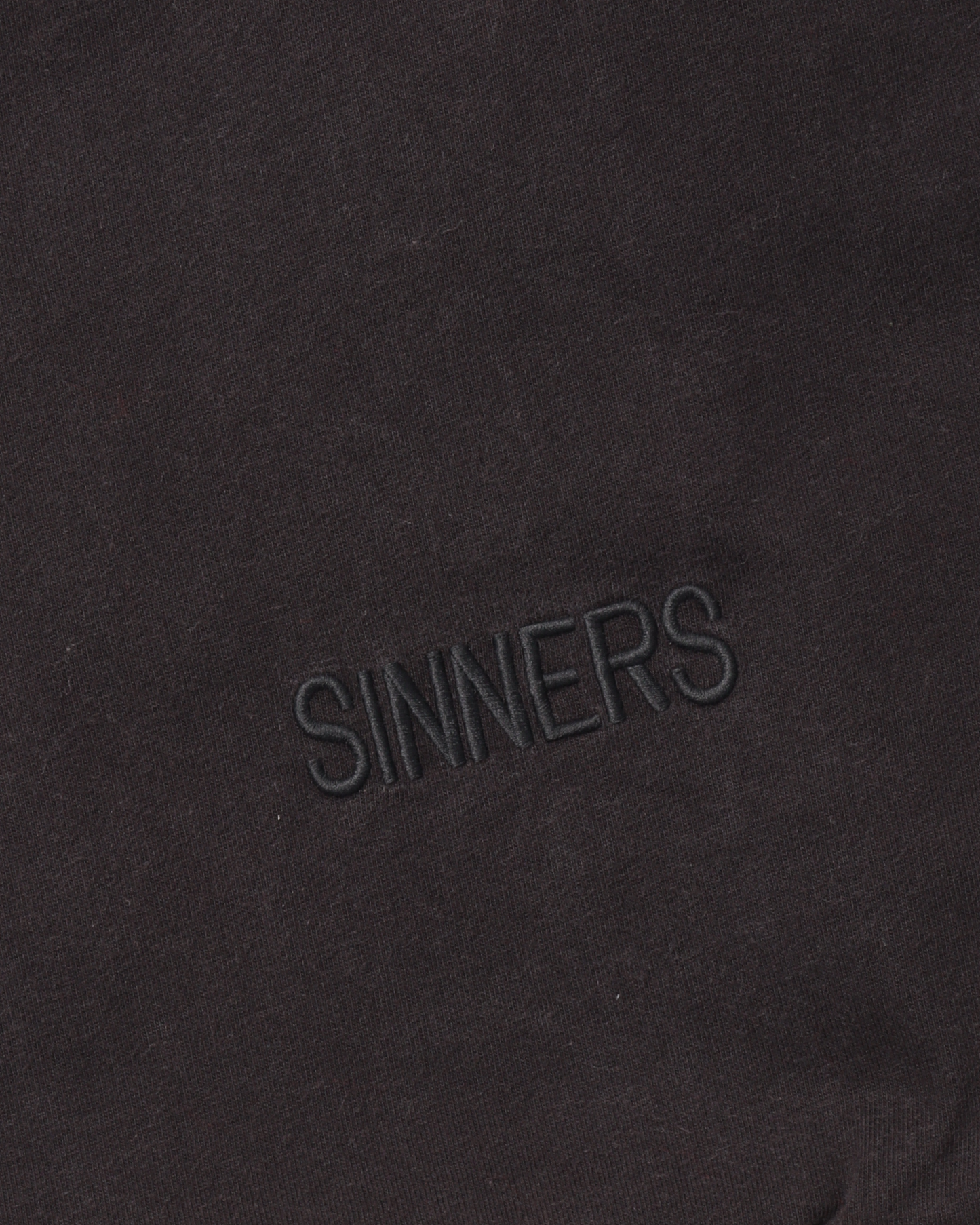 "SINNERS" Tonal Embroidered T-Shirt