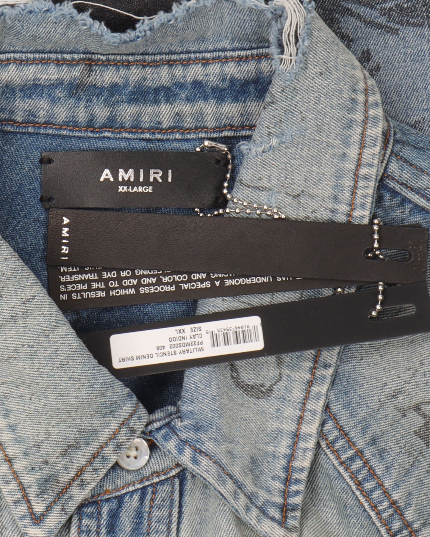 Arts District Denim Stencil Shirt