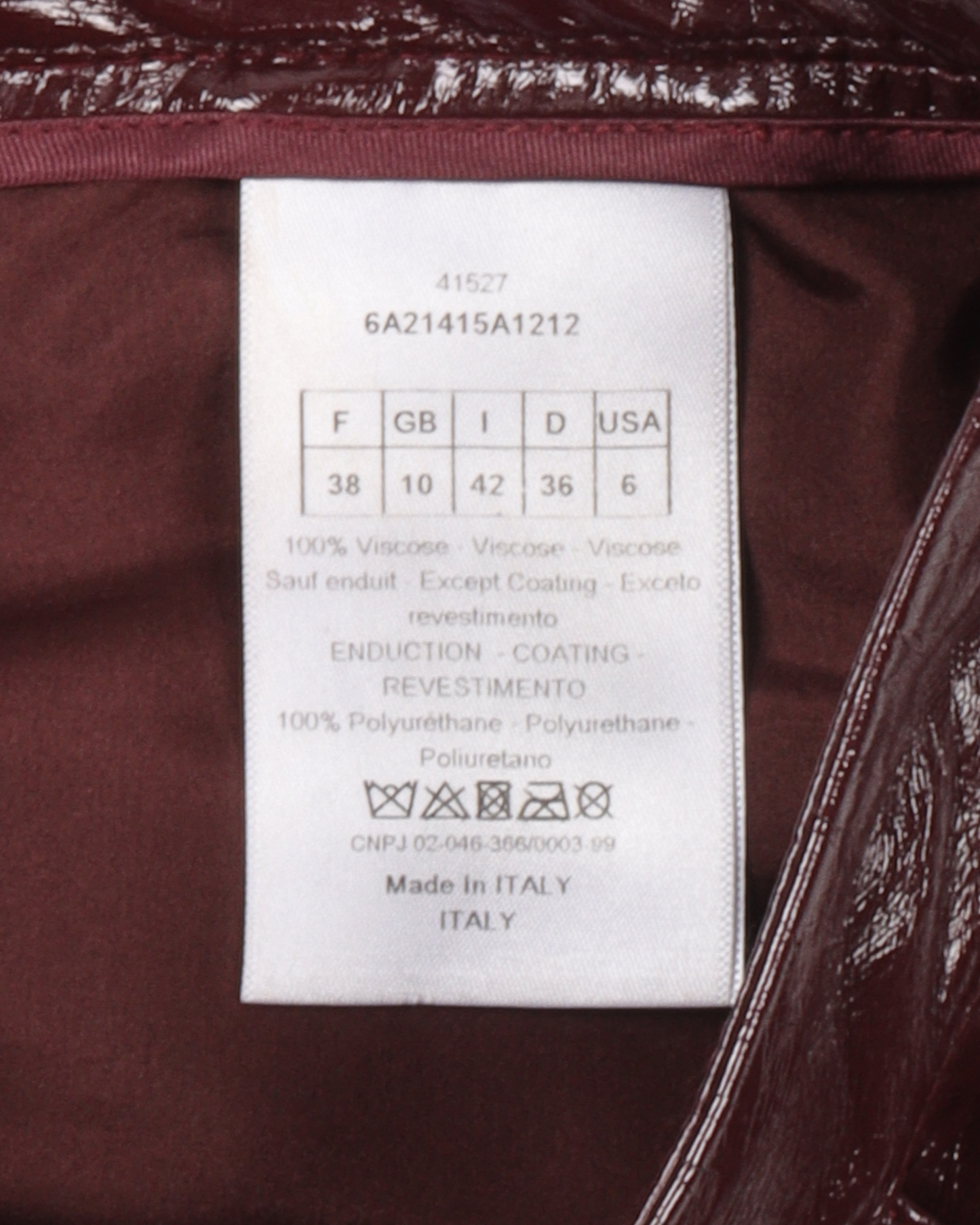 Maroon Leather Pants