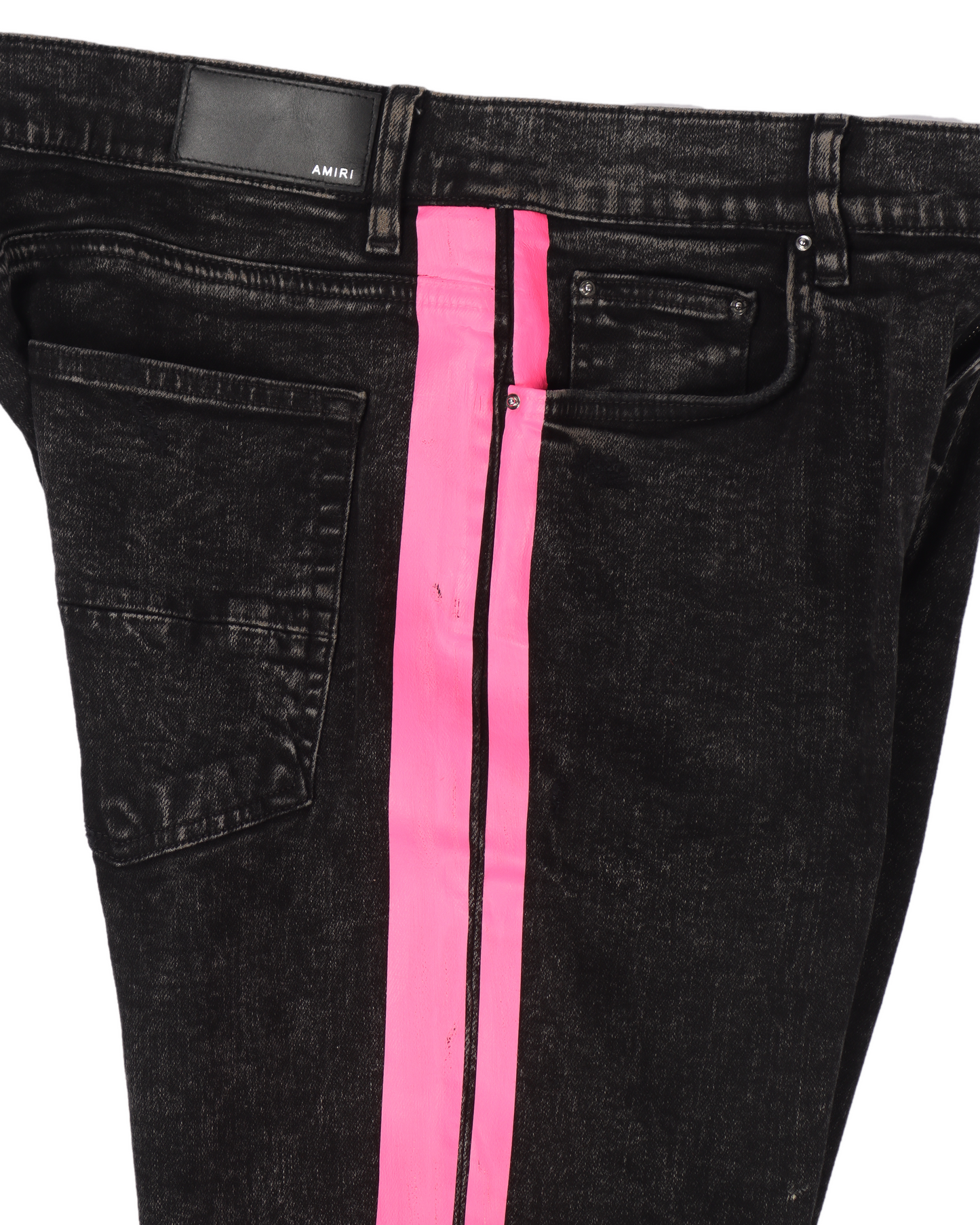 Acid Wash Broken Track Denim
