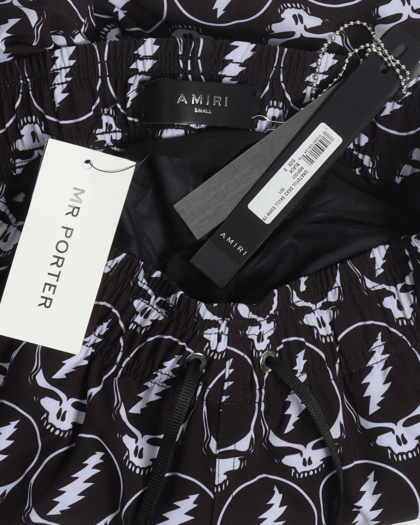 Skull-Pattern Swim Shorts