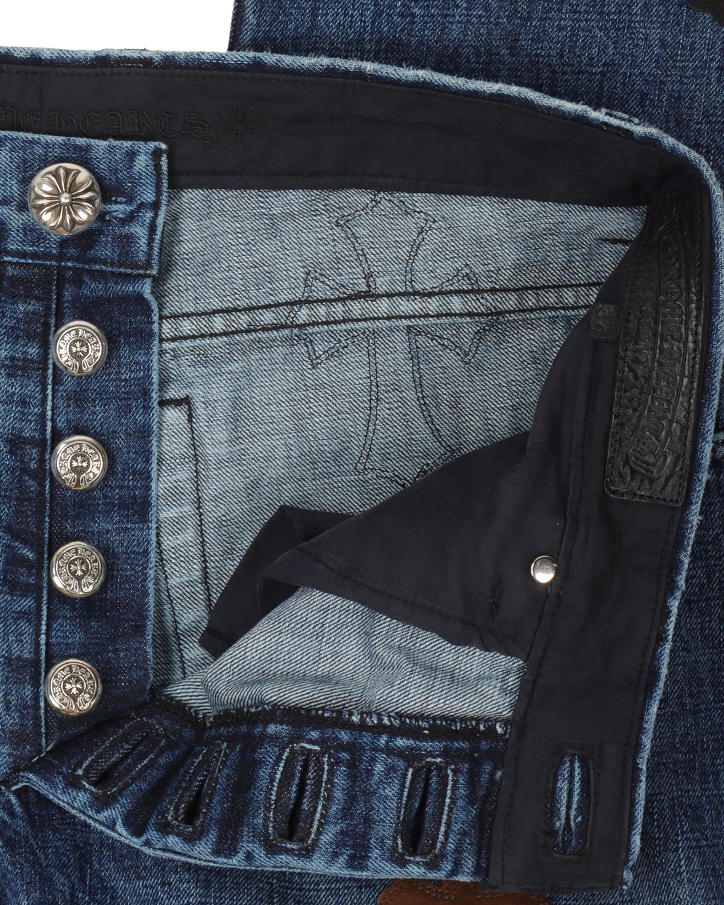 Denim w/ 35 Cross Patches