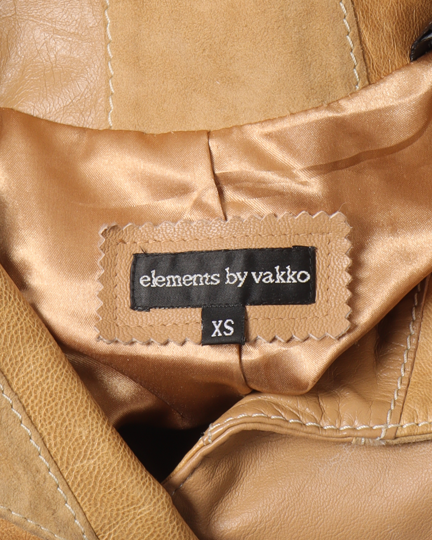 Long Block Leather Jacket