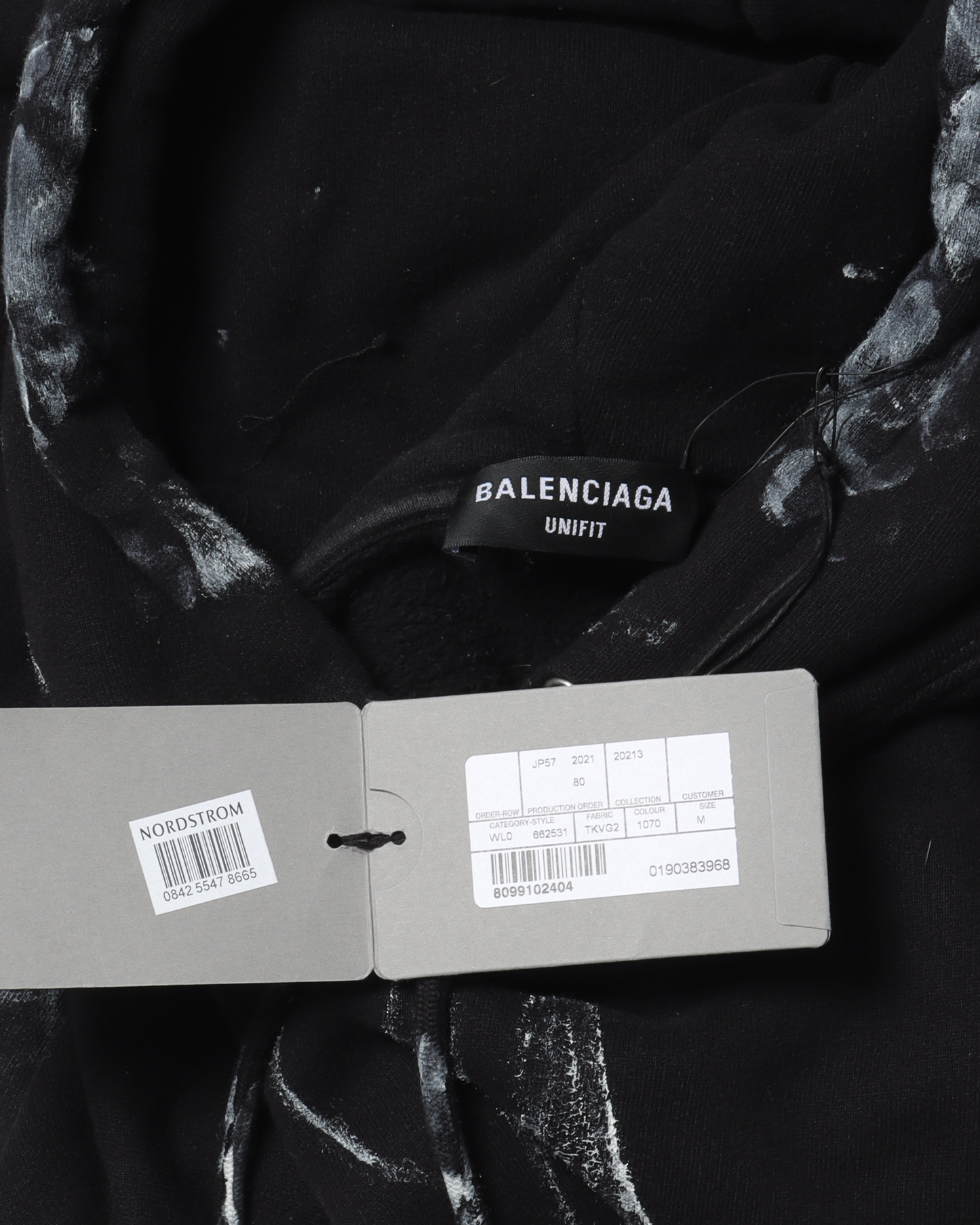 Cropped Painted Hoodie