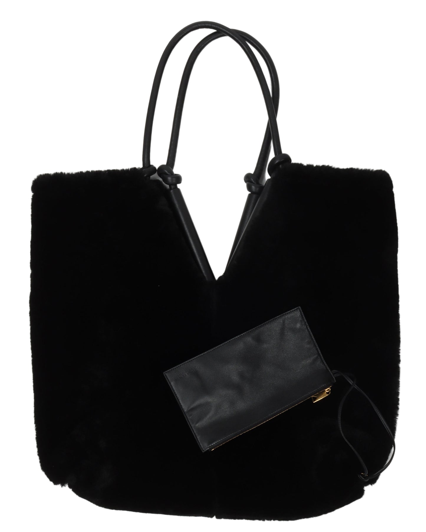 Reversible Shearling Tote Bag