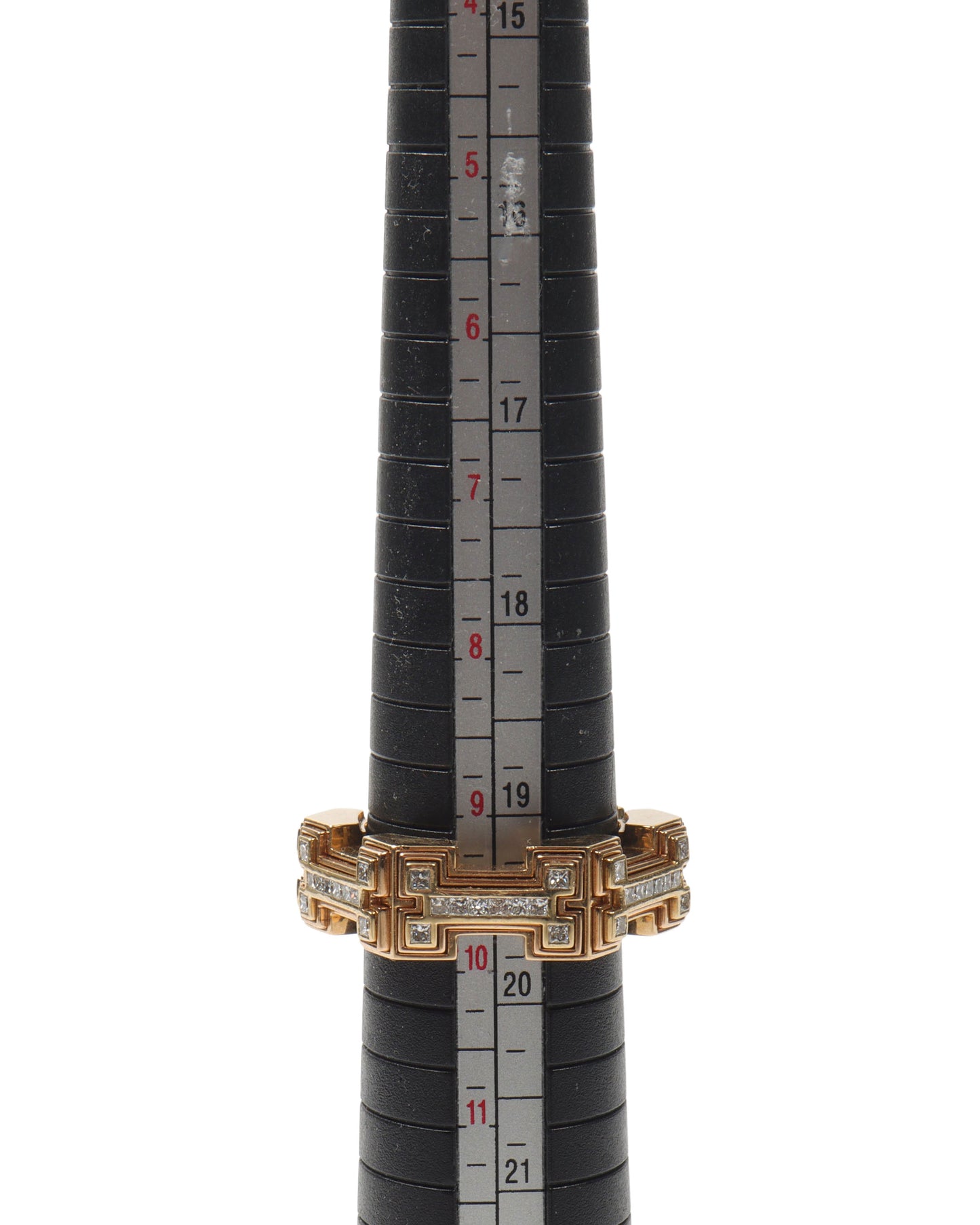 Frank Ocean 18k Gold H-Bone Ring with Diamonds