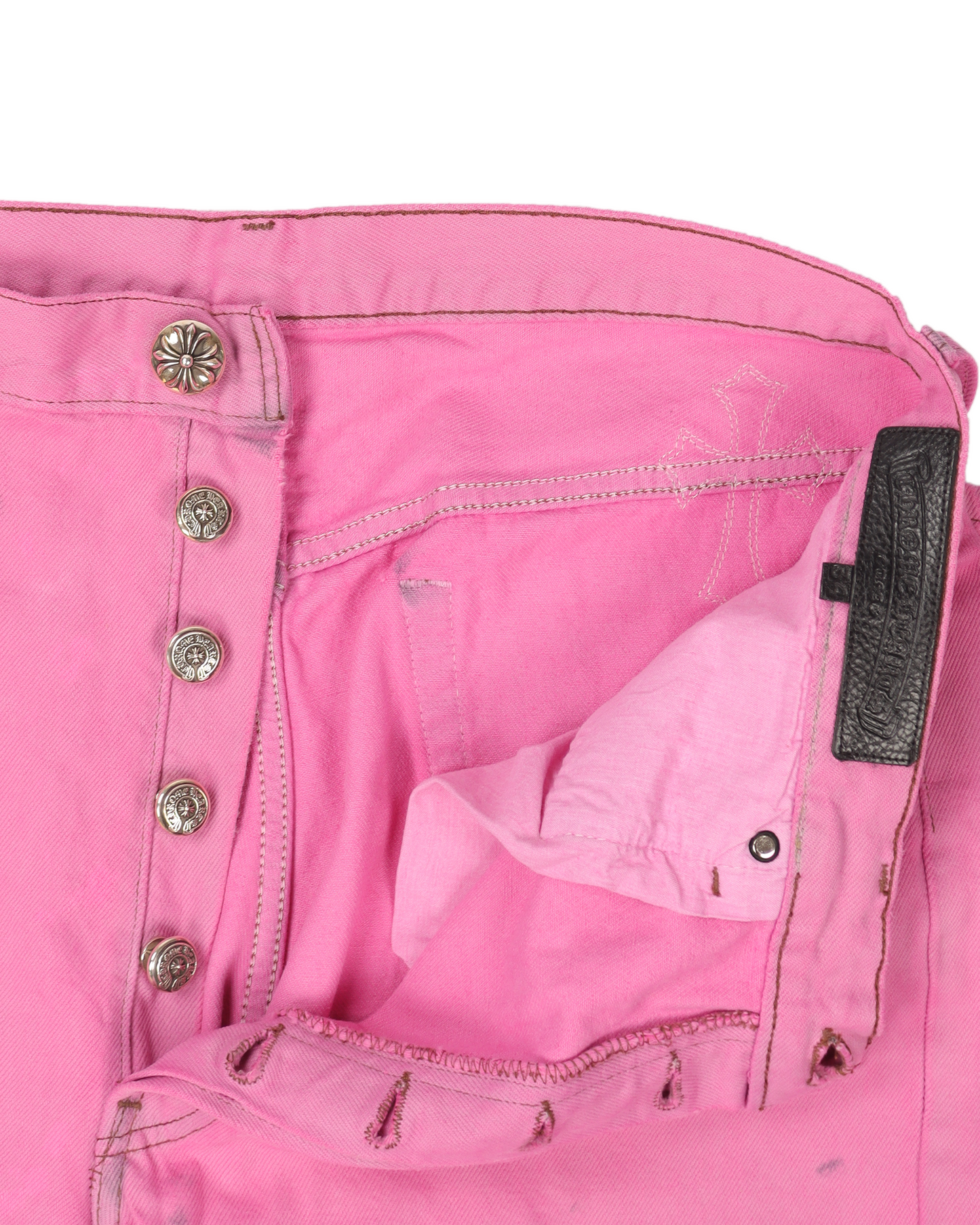 Levi's Cross Patch Denim Sex Records Neon Pink
