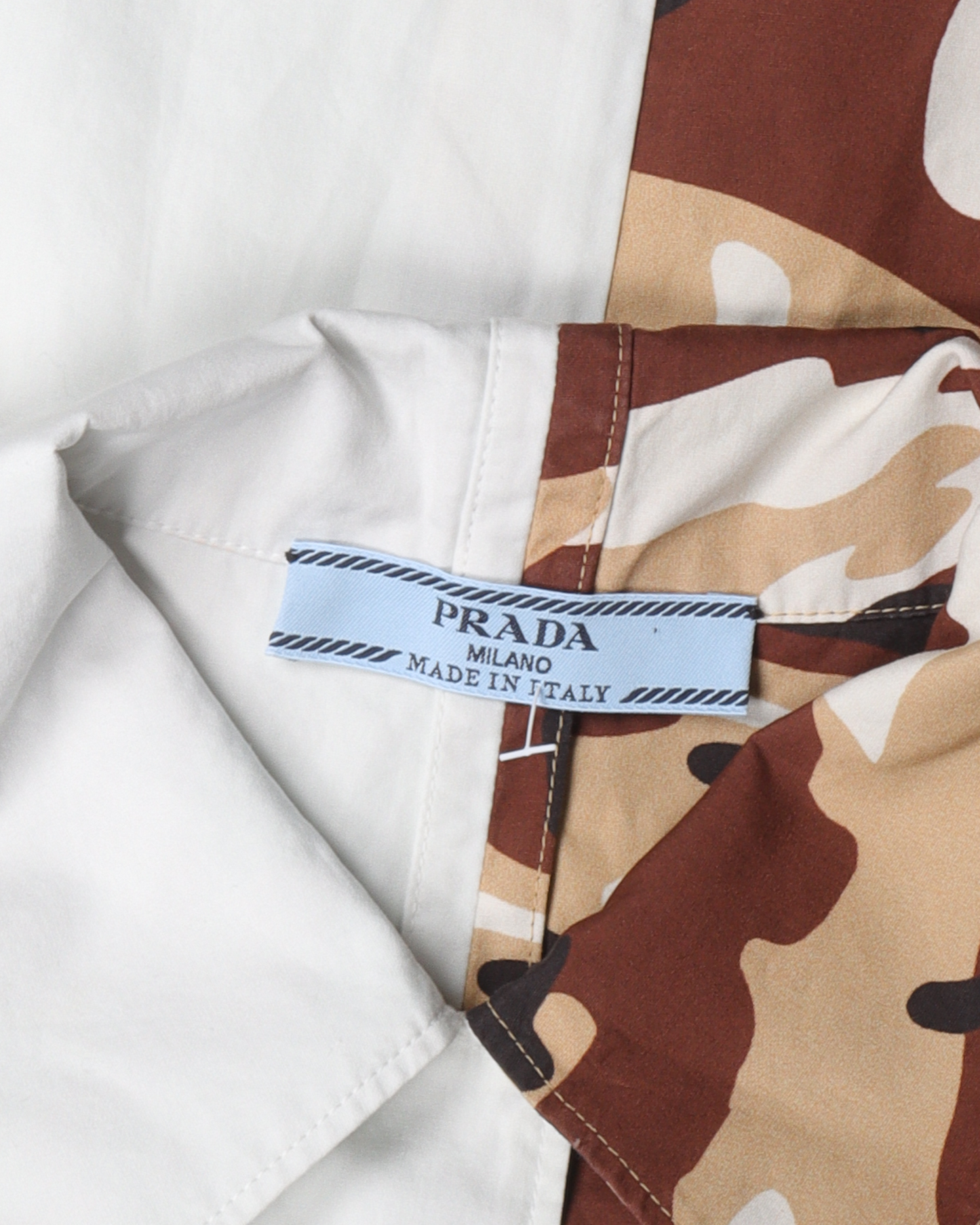 Rose and Camo Split Button Up Shirt