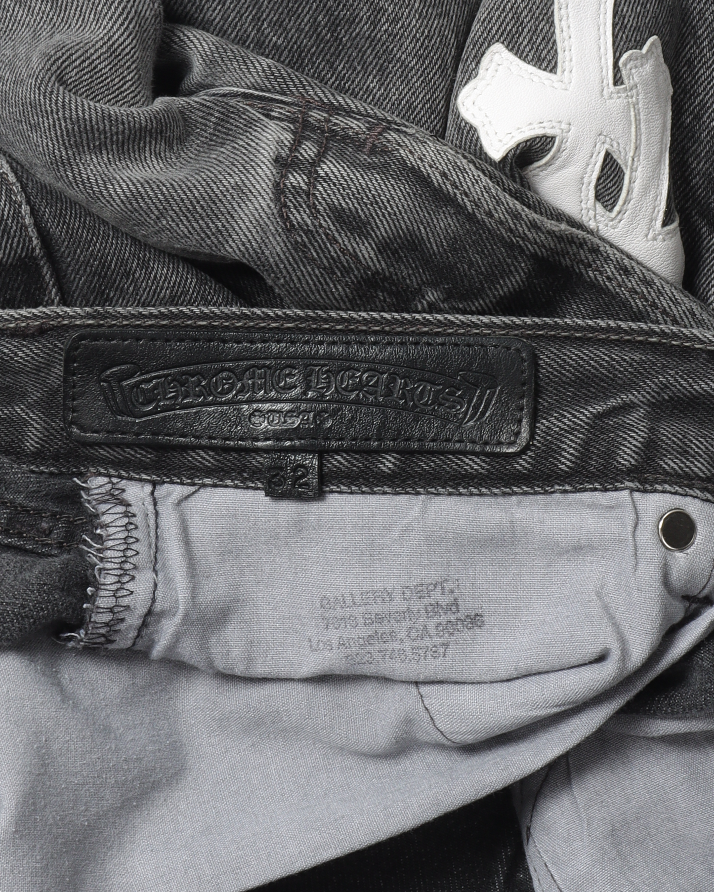 Black Levi Jeans White Crosses